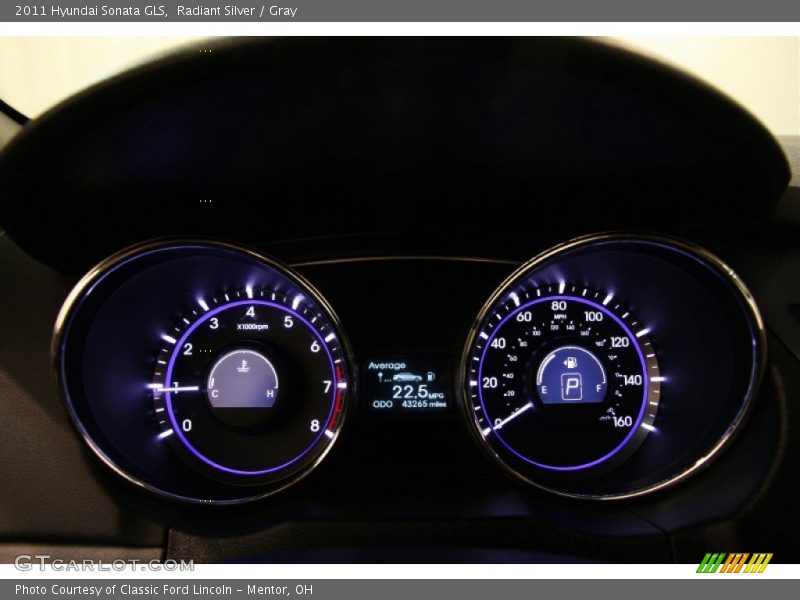 Radiant Silver / Gray 2011 Hyundai Sonata GLS