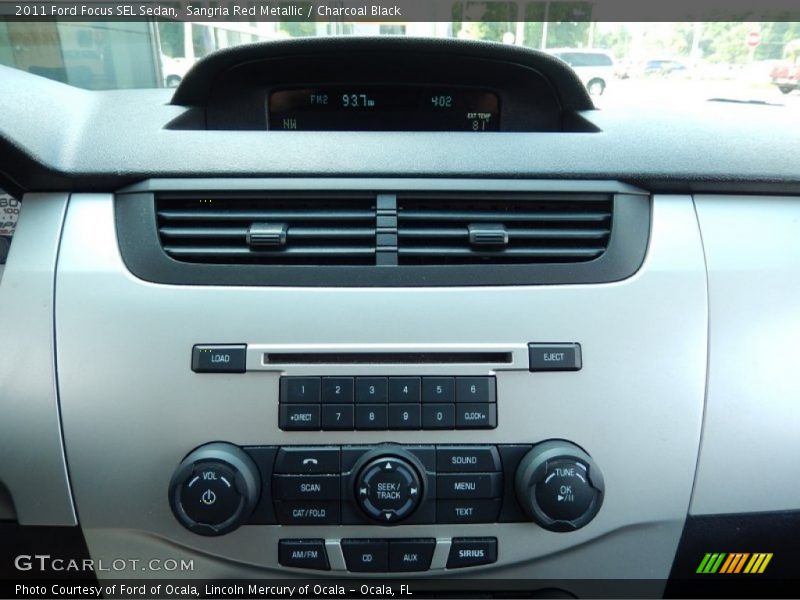 Sangria Red Metallic / Charcoal Black 2011 Ford Focus SEL Sedan
