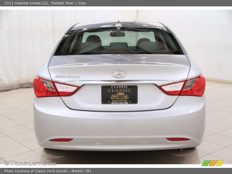 Radiant Silver / Gray 2011 Hyundai Sonata GLS