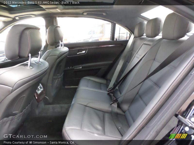 Rear Seat of 2012 S 63 AMG Sedan