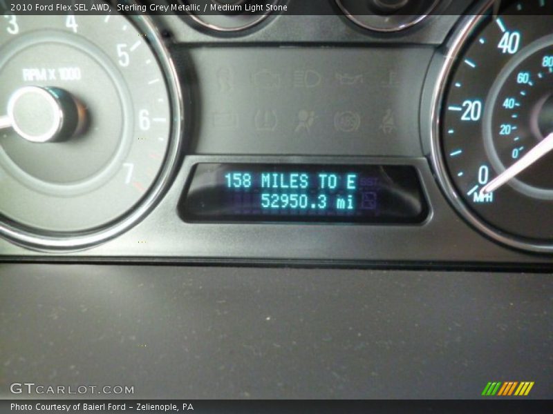 Sterling Grey Metallic / Medium Light Stone 2010 Ford Flex SEL AWD