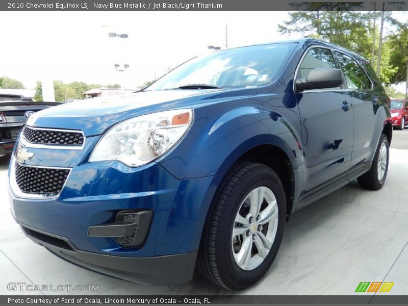 Navy Blue Metallic / Jet Black/Light Titanium 2010 Chevrolet Equinox LS
