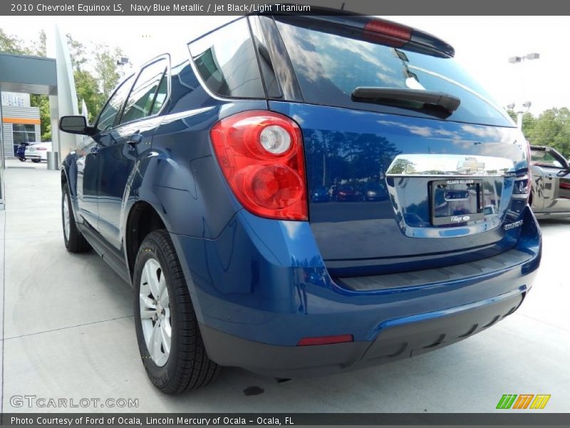 Navy Blue Metallic / Jet Black/Light Titanium 2010 Chevrolet Equinox LS