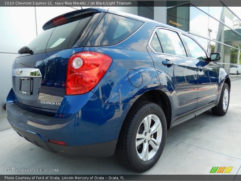 Navy Blue Metallic / Jet Black/Light Titanium 2010 Chevrolet Equinox LS