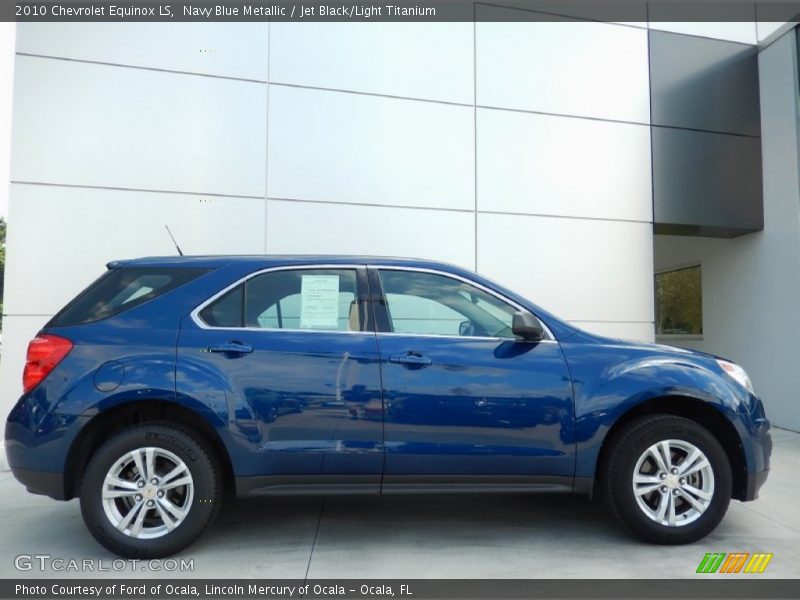 Navy Blue Metallic / Jet Black/Light Titanium 2010 Chevrolet Equinox LS
