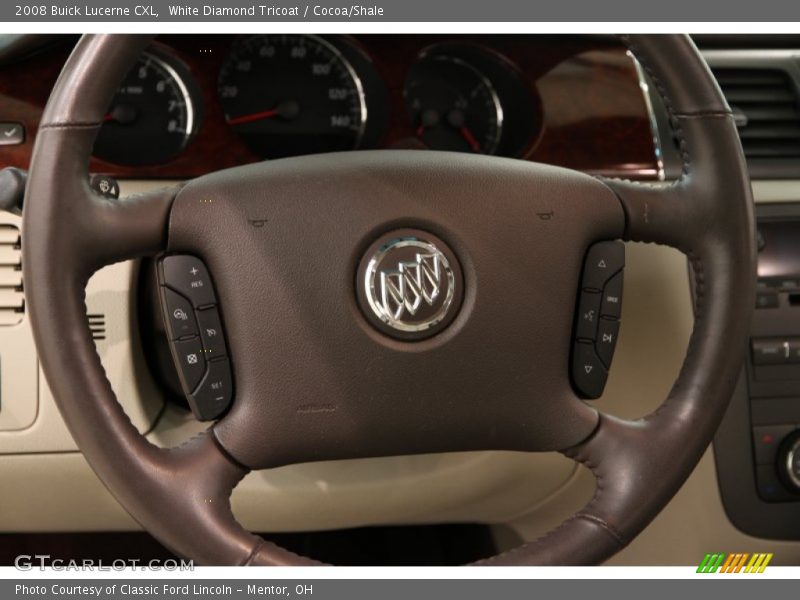 White Diamond Tricoat / Cocoa/Shale 2008 Buick Lucerne CXL