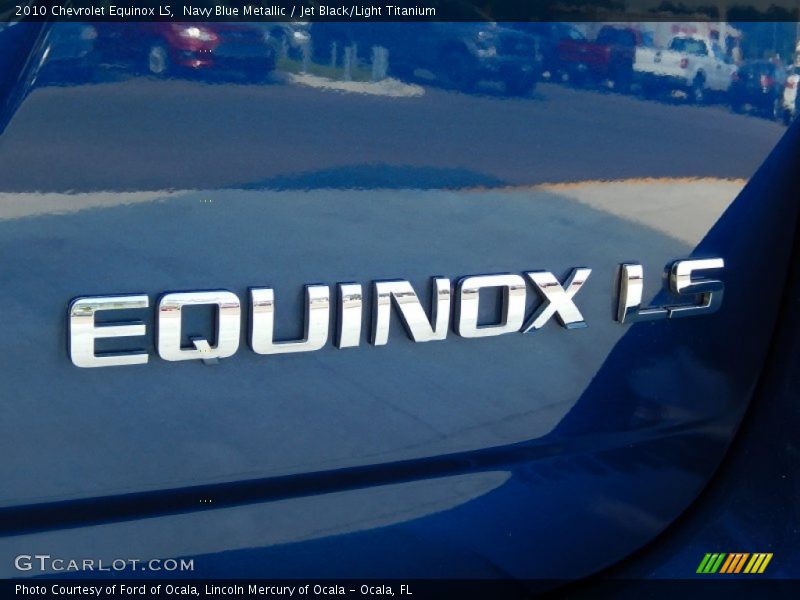 Navy Blue Metallic / Jet Black/Light Titanium 2010 Chevrolet Equinox LS