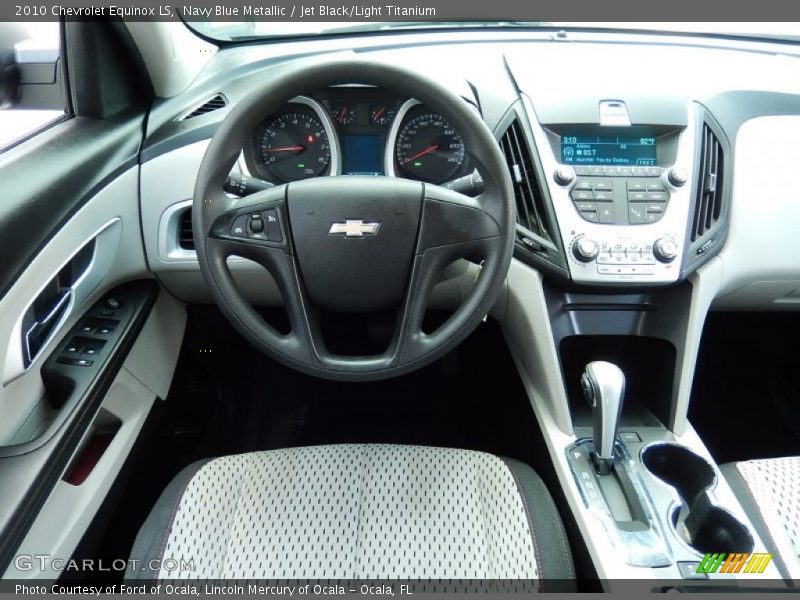Navy Blue Metallic / Jet Black/Light Titanium 2010 Chevrolet Equinox LS
