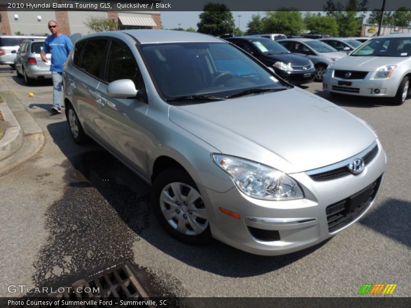 Quicksilver / Black 2010 Hyundai Elantra Touring GLS
