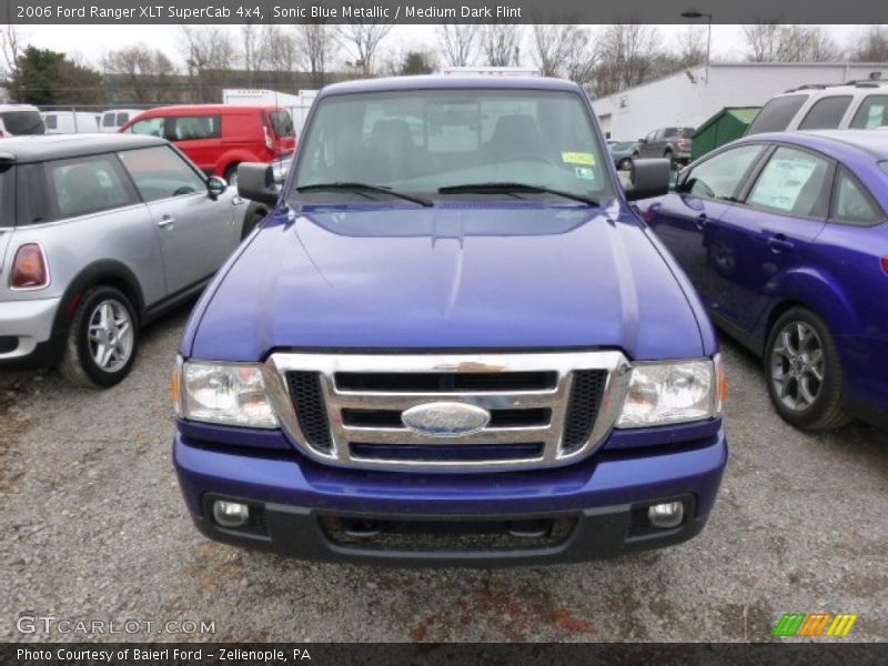 Sonic Blue Metallic / Medium Dark Flint 2006 Ford Ranger XLT SuperCab 4x4
