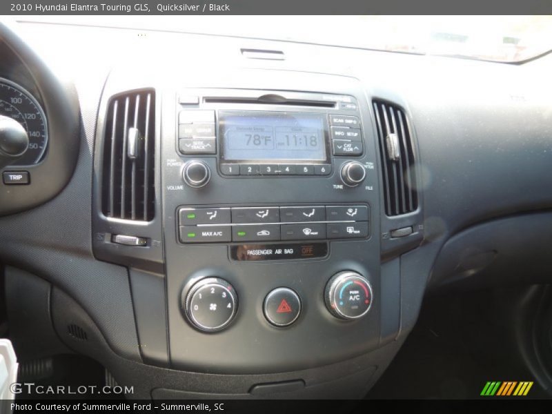 Quicksilver / Black 2010 Hyundai Elantra Touring GLS