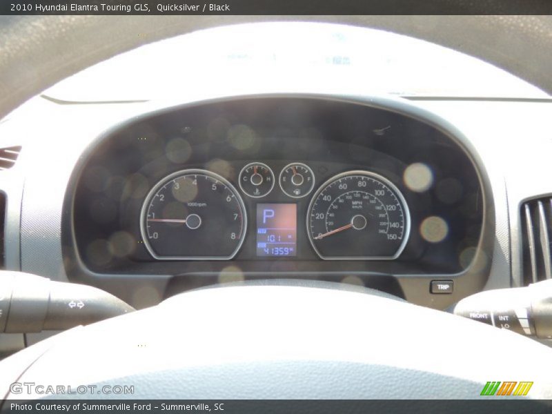 Quicksilver / Black 2010 Hyundai Elantra Touring GLS