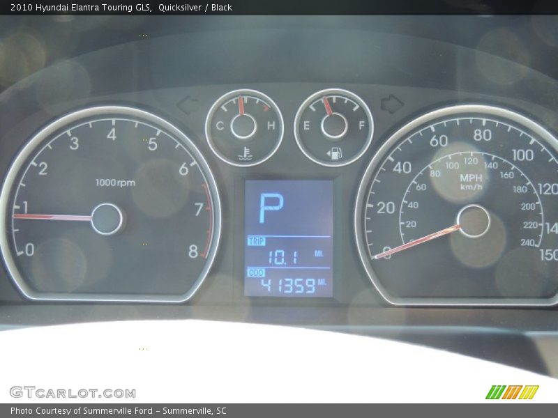 Quicksilver / Black 2010 Hyundai Elantra Touring GLS