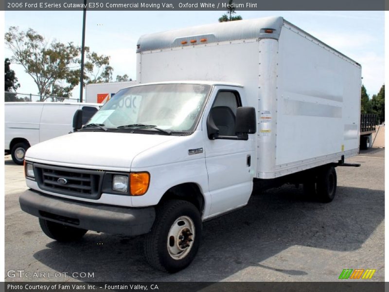 Oxford White / Medium Flint 2006 Ford E Series Cutaway E350 Commercial Moving Van