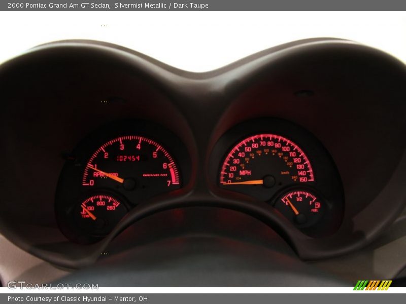  2000 Grand Am GT Sedan GT Sedan Gauges