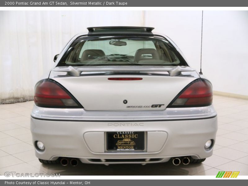 Silvermist Metallic / Dark Taupe 2000 Pontiac Grand Am GT Sedan