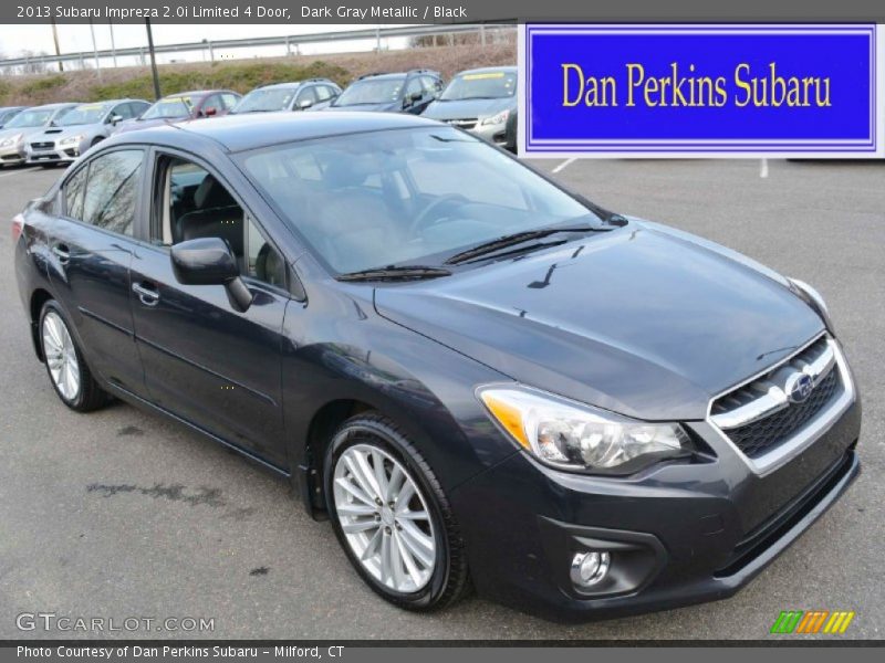 Dark Gray Metallic / Black 2013 Subaru Impreza 2.0i Limited 4 Door