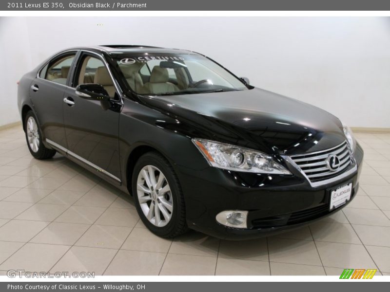 Obsidian Black / Parchment 2011 Lexus ES 350