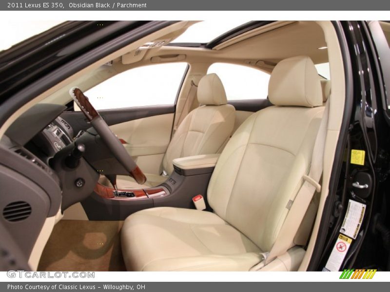 Obsidian Black / Parchment 2011 Lexus ES 350