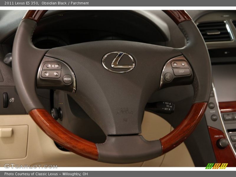 Obsidian Black / Parchment 2011 Lexus ES 350