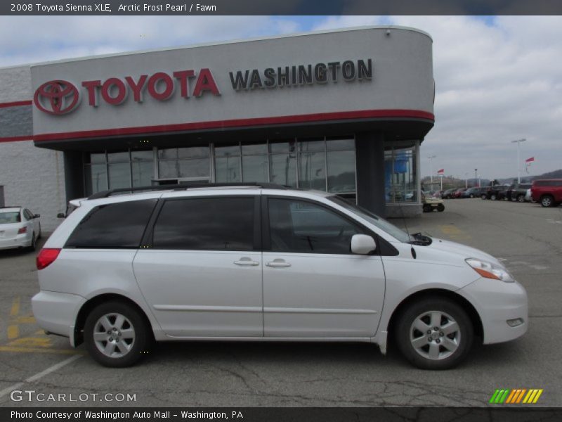 Arctic Frost Pearl / Fawn 2008 Toyota Sienna XLE