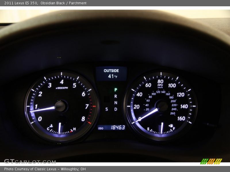 Obsidian Black / Parchment 2011 Lexus ES 350