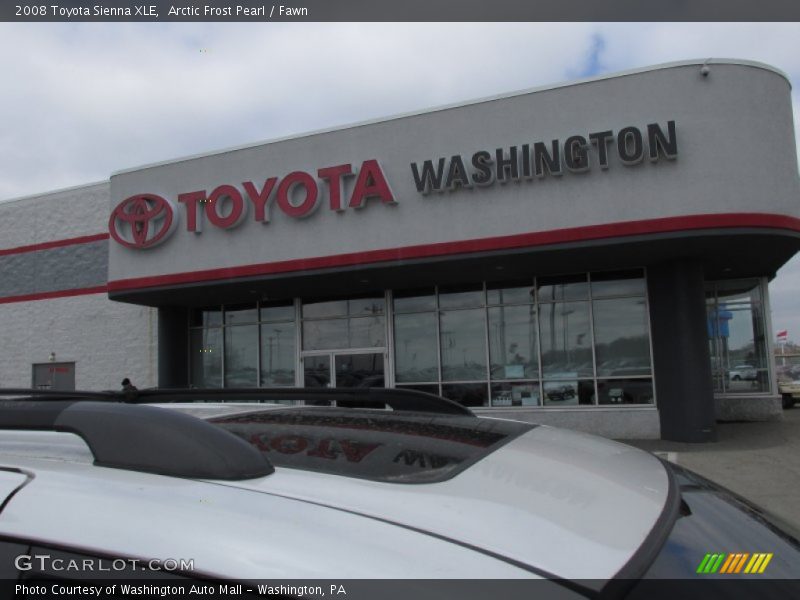 Arctic Frost Pearl / Fawn 2008 Toyota Sienna XLE