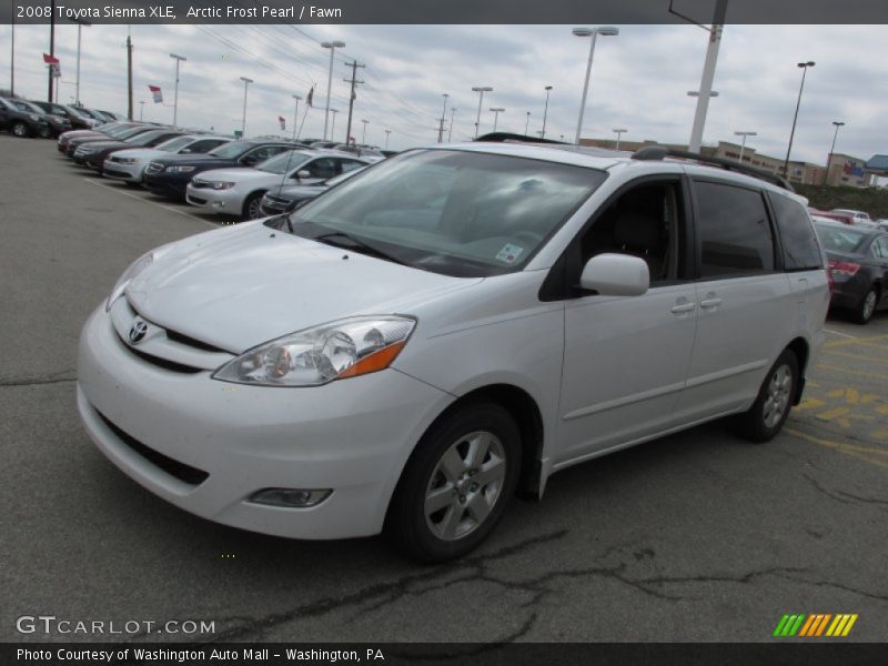 Arctic Frost Pearl / Fawn 2008 Toyota Sienna XLE