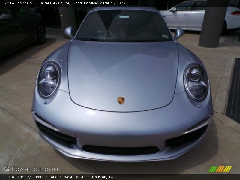 Rhodium Silver Metallic / Black 2014 Porsche 911 Carrera 4S Coupe