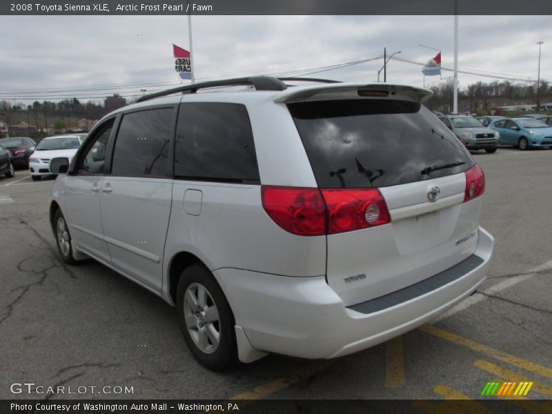 Arctic Frost Pearl / Fawn 2008 Toyota Sienna XLE