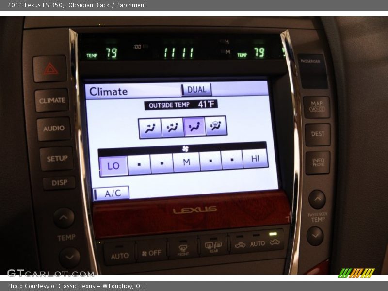 Obsidian Black / Parchment 2011 Lexus ES 350