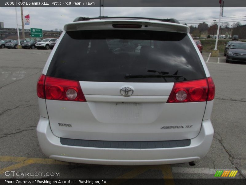 Arctic Frost Pearl / Fawn 2008 Toyota Sienna XLE