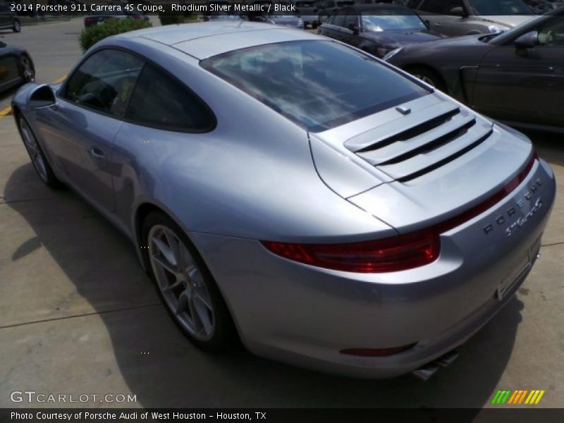 Rhodium Silver Metallic / Black 2014 Porsche 911 Carrera 4S Coupe