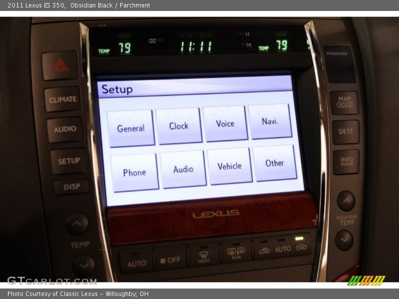 Obsidian Black / Parchment 2011 Lexus ES 350