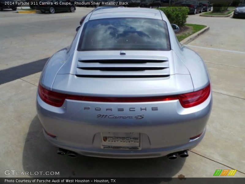 Rhodium Silver Metallic / Black 2014 Porsche 911 Carrera 4S Coupe