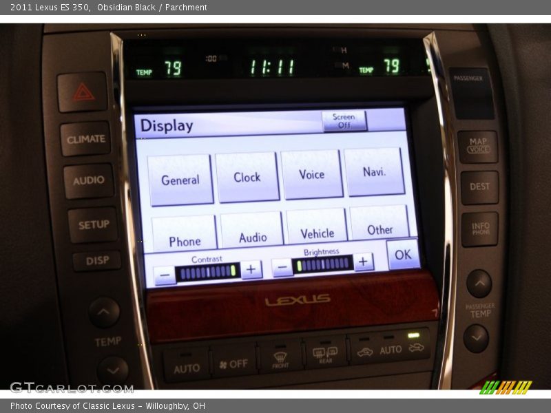 Obsidian Black / Parchment 2011 Lexus ES 350
