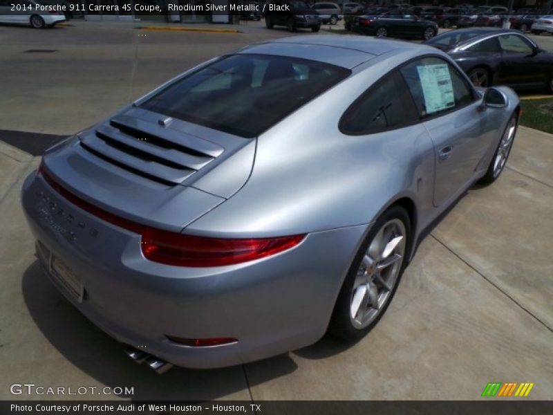 Rhodium Silver Metallic / Black 2014 Porsche 911 Carrera 4S Coupe