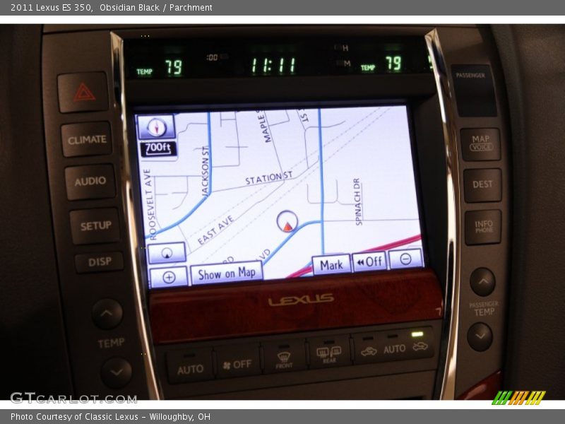 Obsidian Black / Parchment 2011 Lexus ES 350