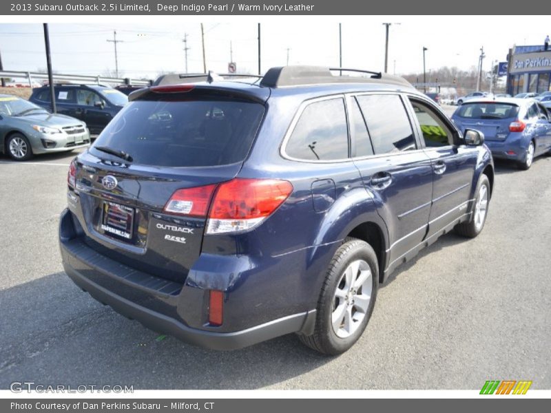 Deep Indigo Pearl / Warm Ivory Leather 2013 Subaru Outback 2.5i Limited