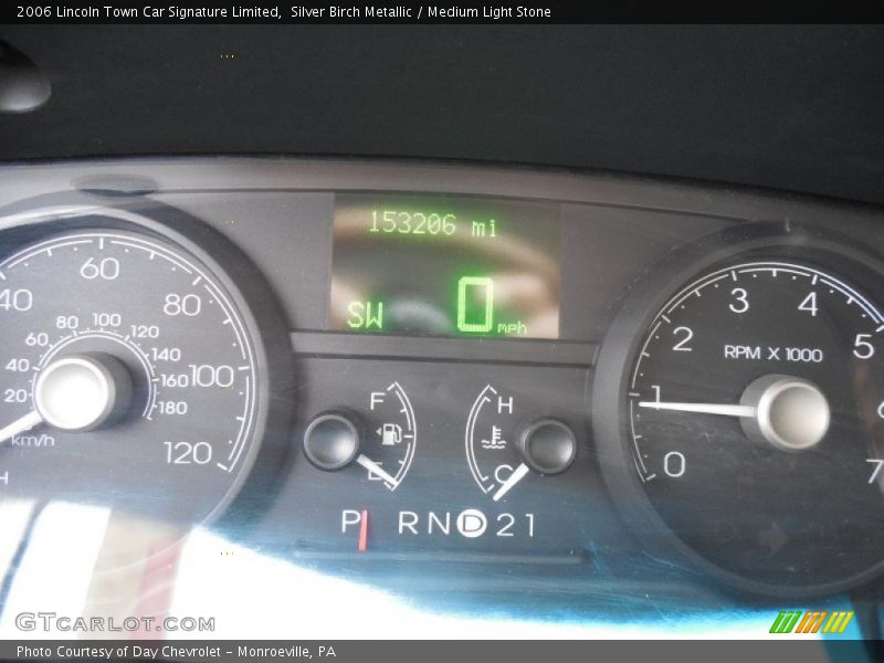 Silver Birch Metallic / Medium Light Stone 2006 Lincoln Town Car Signature Limited