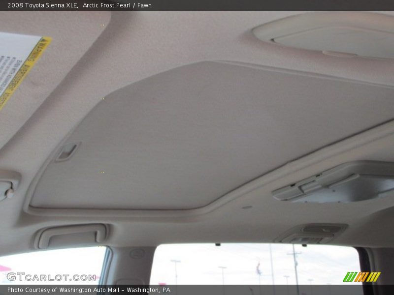 Arctic Frost Pearl / Fawn 2008 Toyota Sienna XLE