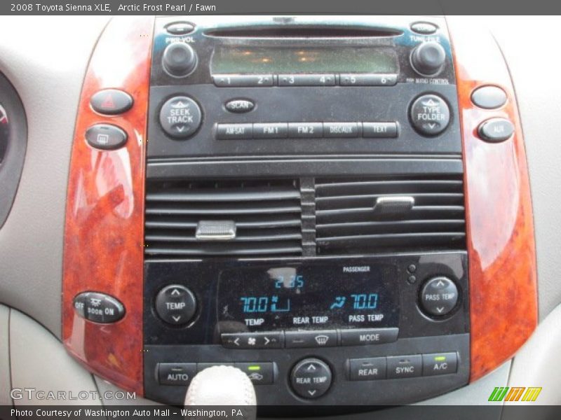 Arctic Frost Pearl / Fawn 2008 Toyota Sienna XLE
