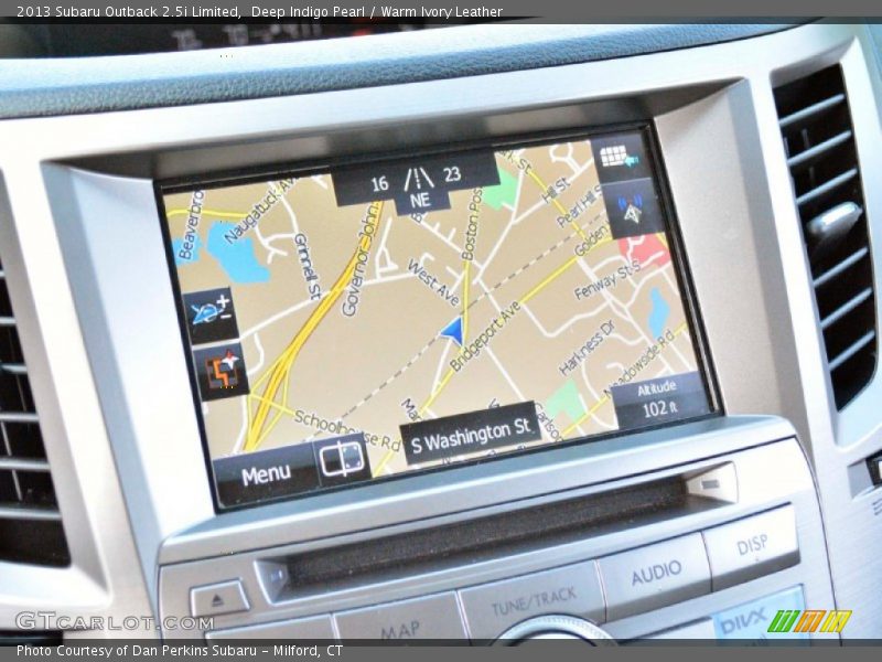 Deep Indigo Pearl / Warm Ivory Leather 2013 Subaru Outback 2.5i Limited