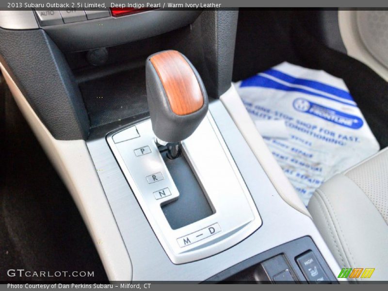 Deep Indigo Pearl / Warm Ivory Leather 2013 Subaru Outback 2.5i Limited