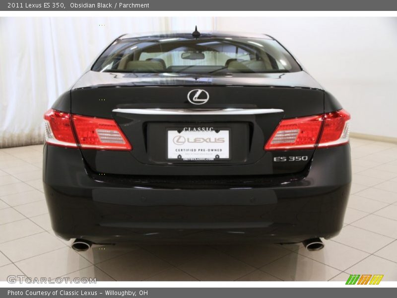 Obsidian Black / Parchment 2011 Lexus ES 350