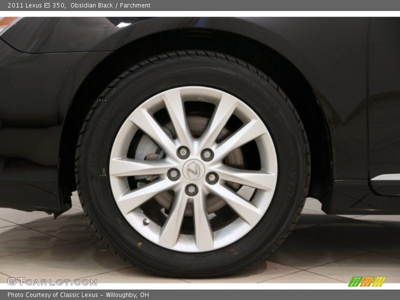 Obsidian Black / Parchment 2011 Lexus ES 350