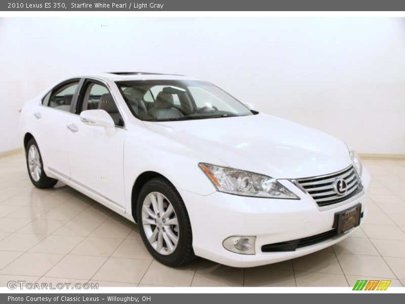 Starfire White Pearl / Light Gray 2010 Lexus ES 350