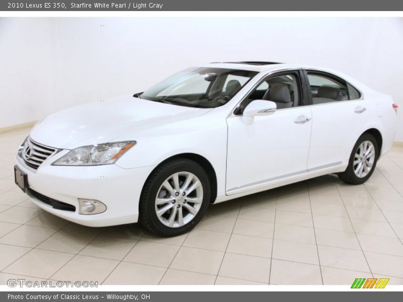 Starfire White Pearl / Light Gray 2010 Lexus ES 350