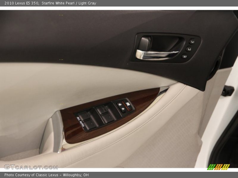 Starfire White Pearl / Light Gray 2010 Lexus ES 350