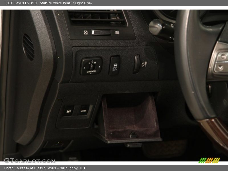 Starfire White Pearl / Light Gray 2010 Lexus ES 350